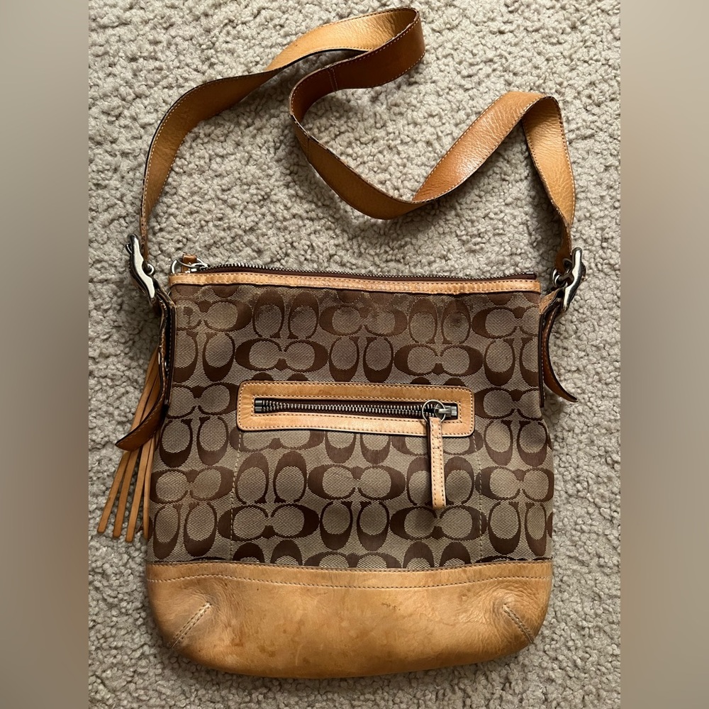 COACH Vintage Logo Crossbody Messenger Bag